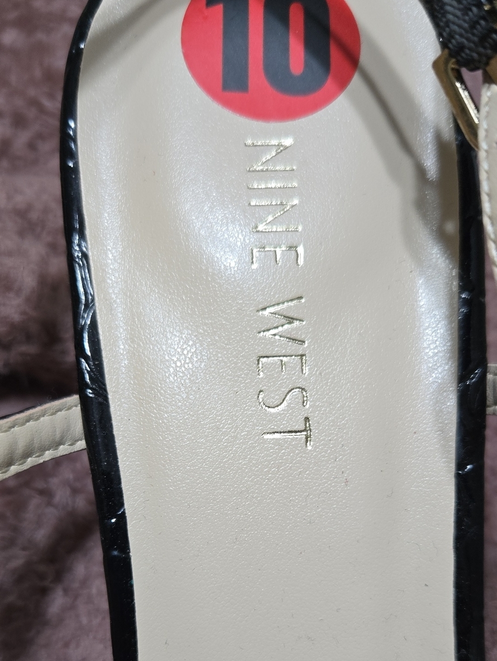 NWOT Nine West Black Pointed Slingback Pumps - Picture 2 of 7
